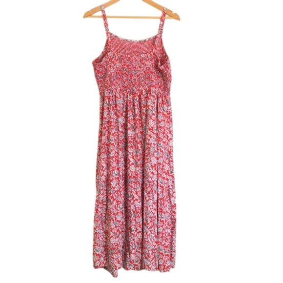Old Navy Spaghetti Strap Smocked Floral Maxi Dress Size L - Picture 4 of 6